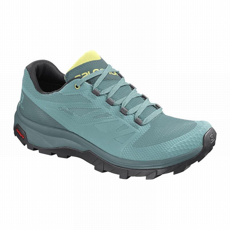 Zapatillas Trekking Salomon Mujer Turquesa / Verde - Salomon Argentina OUTLINE GORE-TEX ,058471-TPY